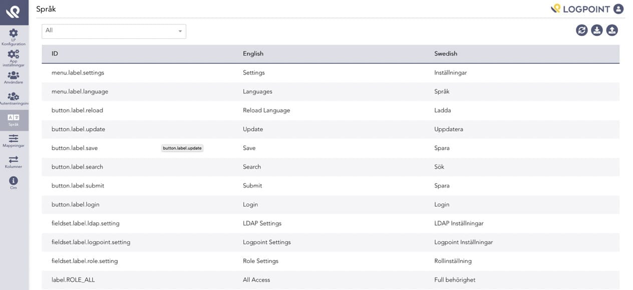 Applied Analytics mapping page in SIEM