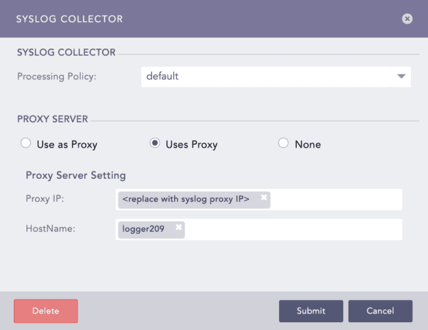 syslog collector