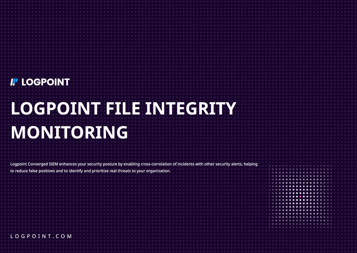 LogPoint File Integrity Monitoring